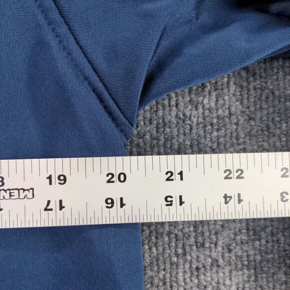 Nike Mens Pullover Hoodie Blue Medium Long Sleeve Shoulder Stripe - Picture 12 of 12